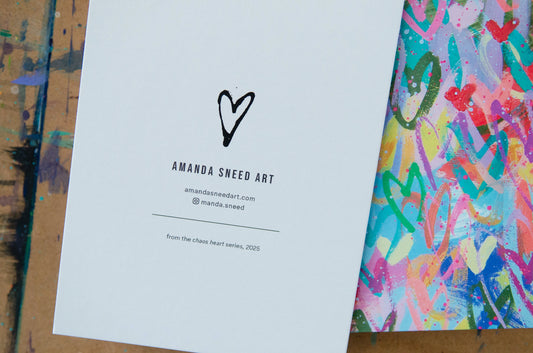 Oversized Chaos Heart Notecards