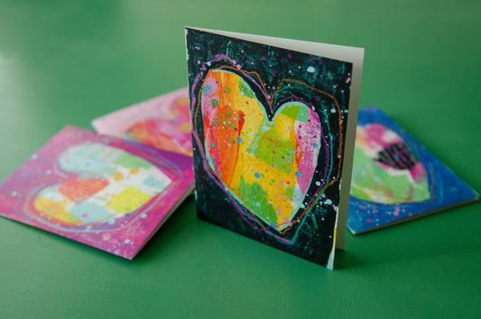 Artsy Heart Notecards