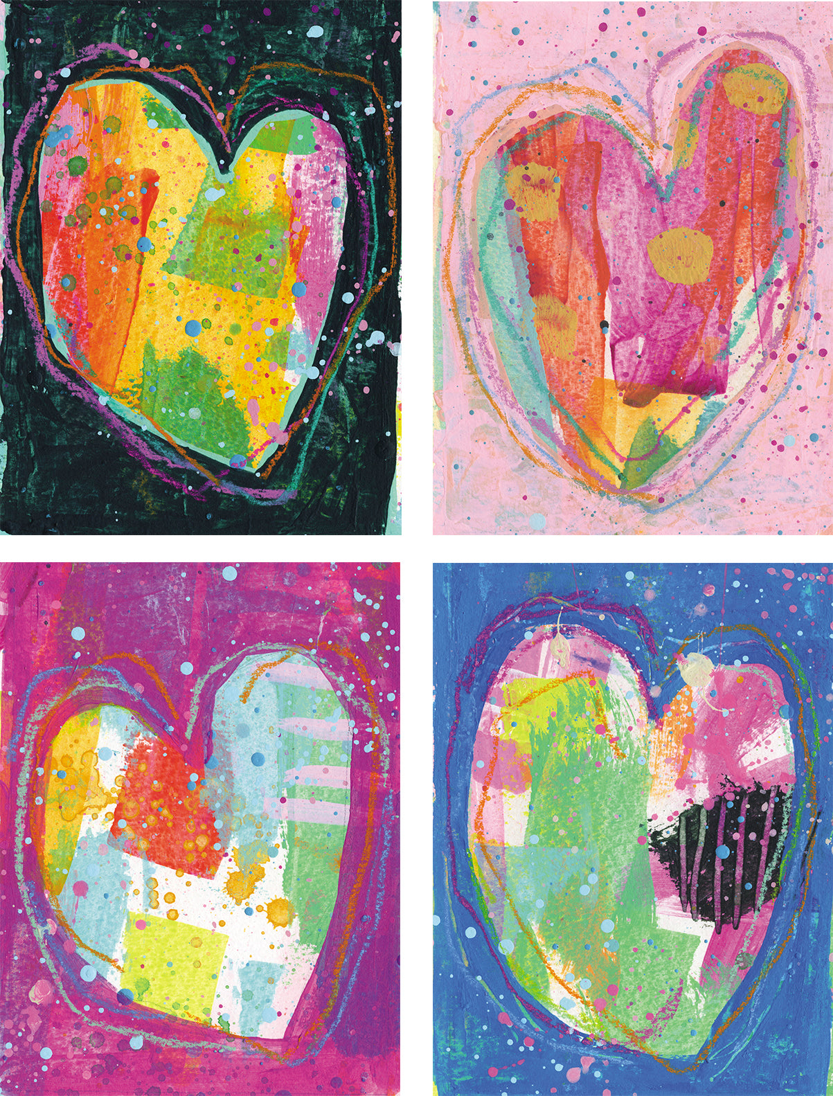 Artsy Heart Notecards