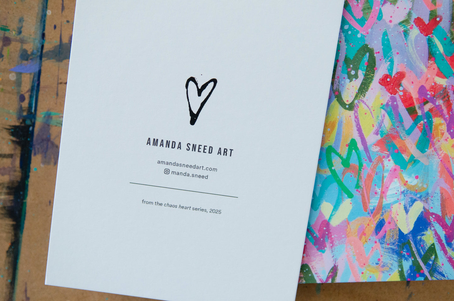 Oversized Chaos Heart Notecards