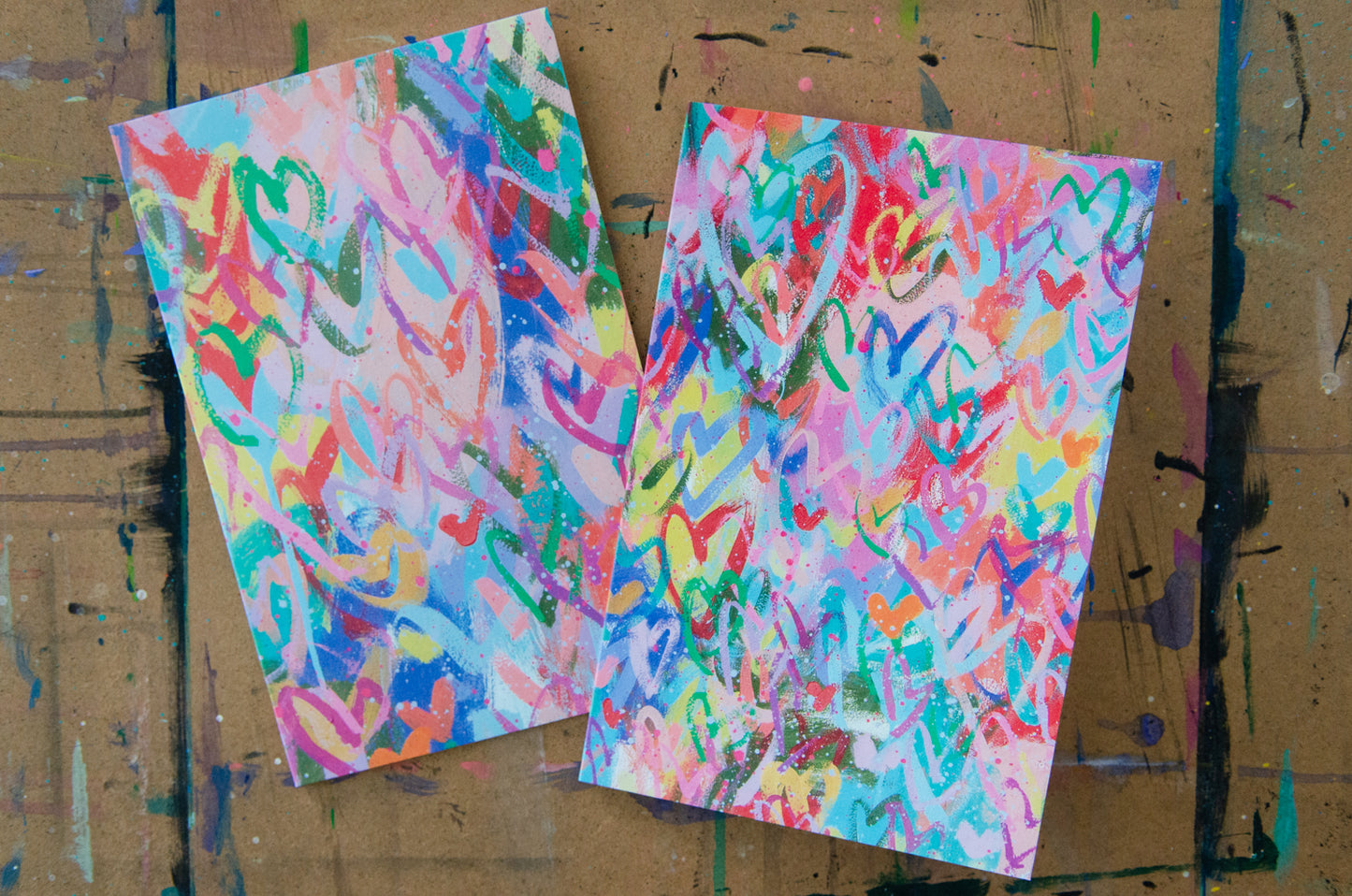 Oversized Chaos Heart Notecards