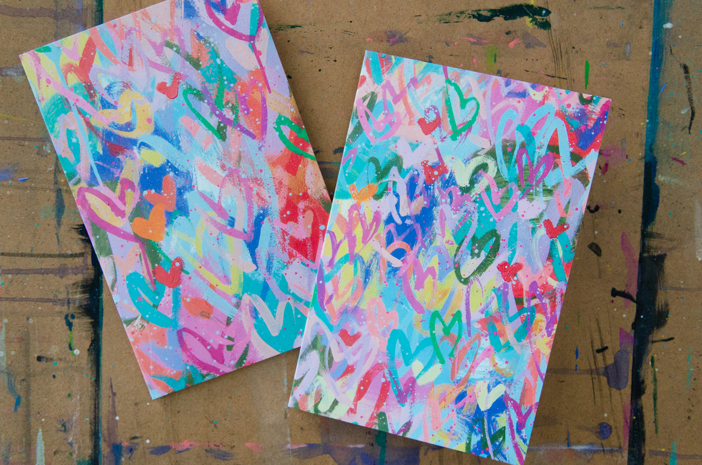 Oversized Chaos Heart Notecards