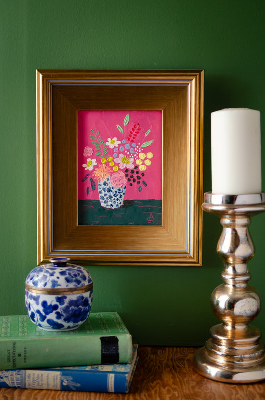 Delight - Framed Oil on Panel