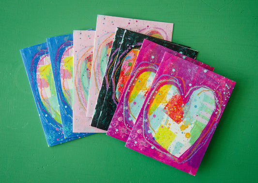 Artsy Heart Notecards