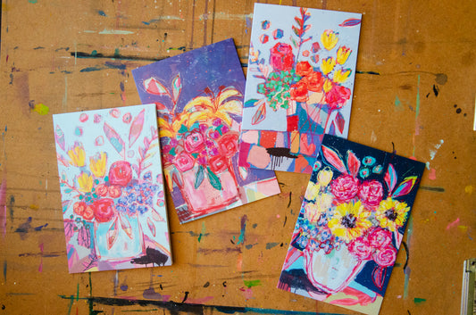 Oversized Floral Notecards