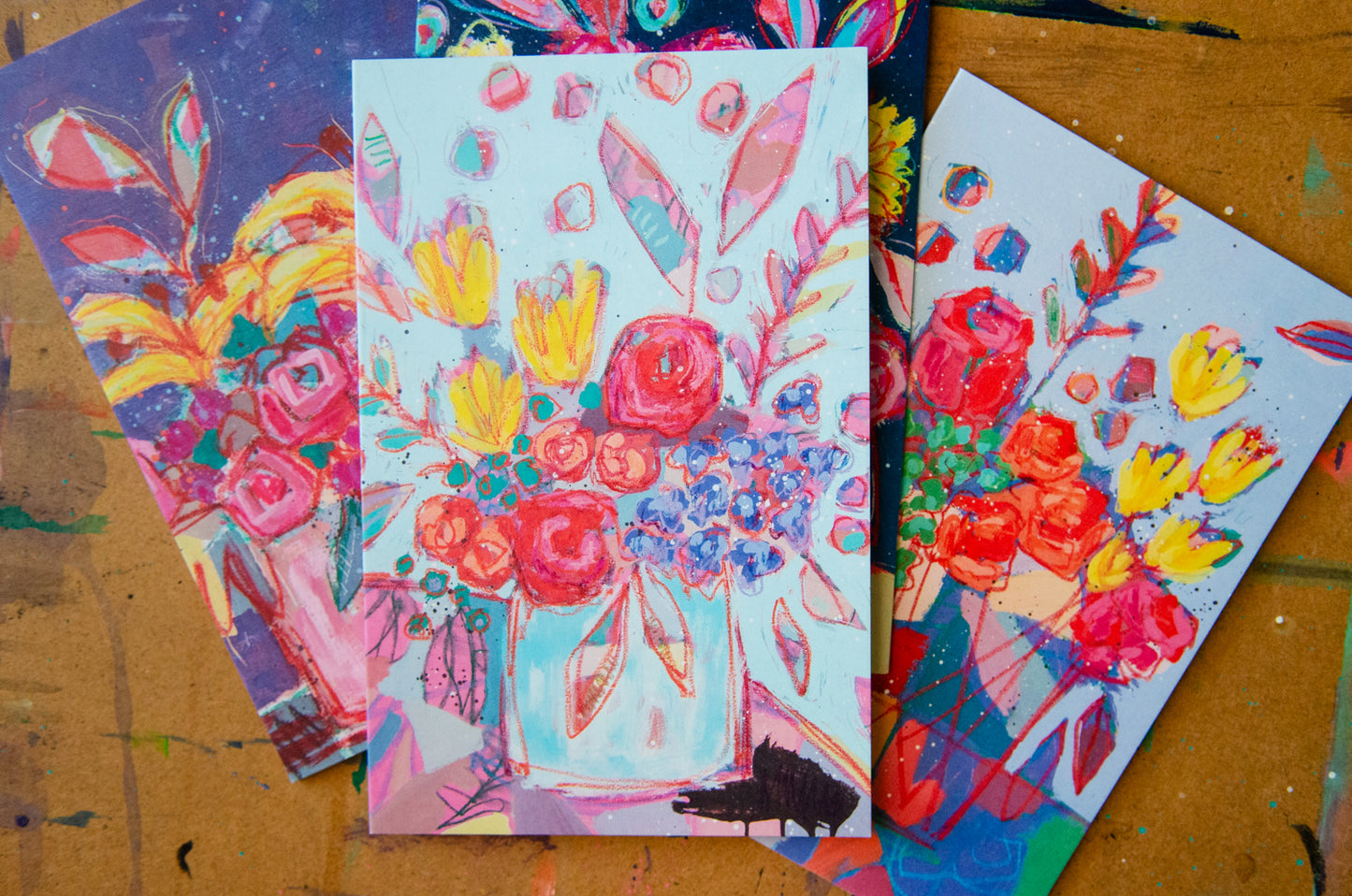 Oversized Floral Notecards