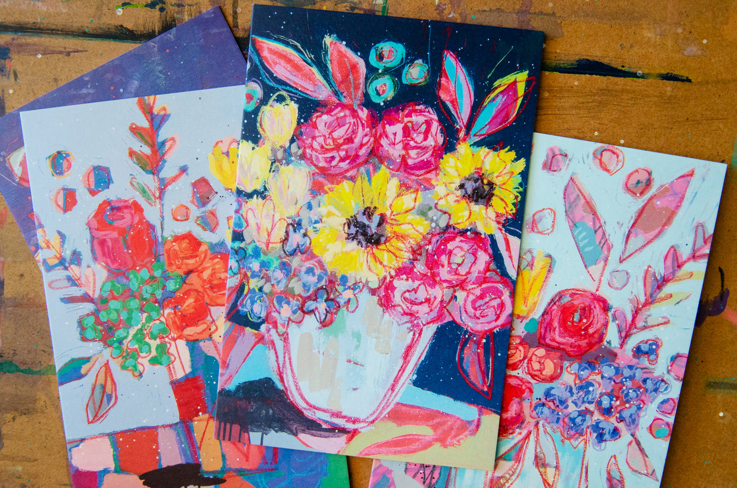 Oversized Floral Notecards