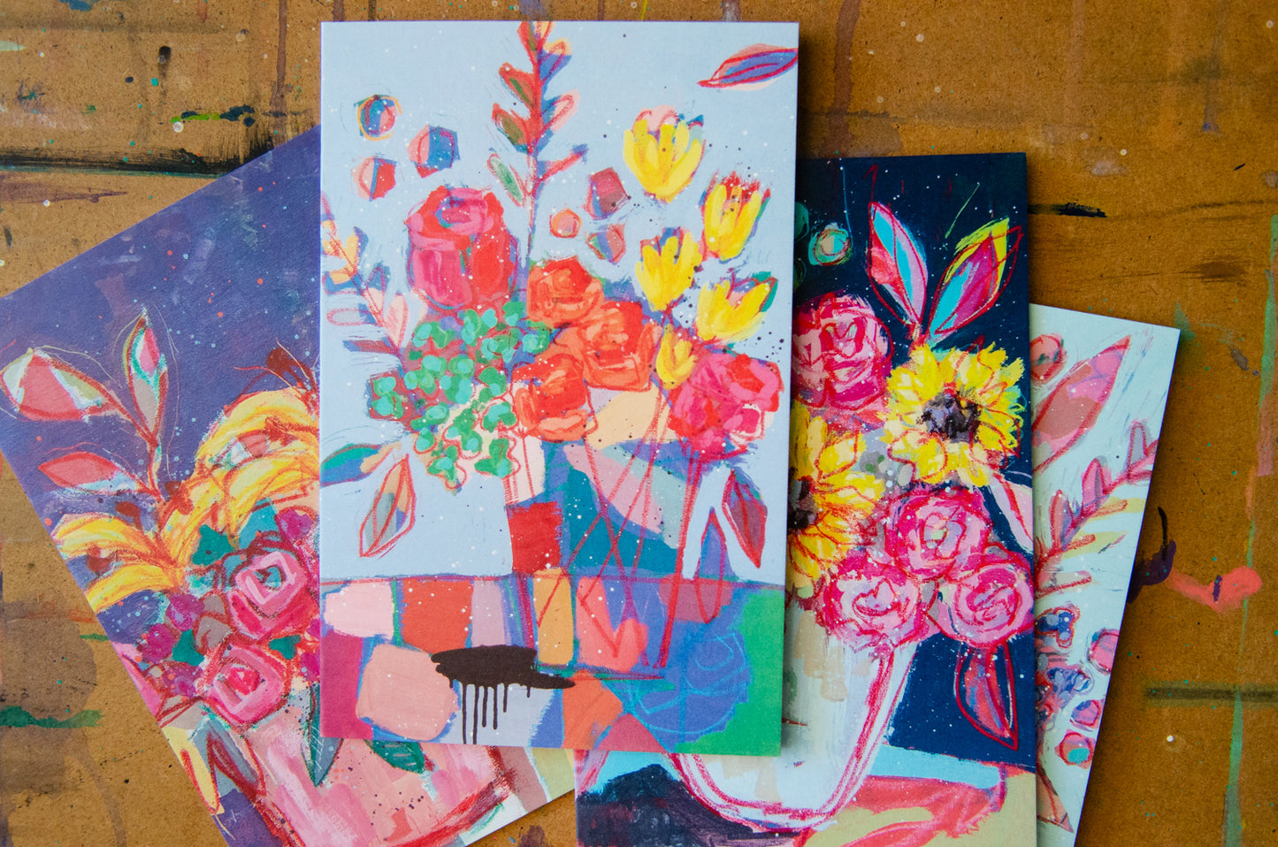 Oversized Floral Notecards