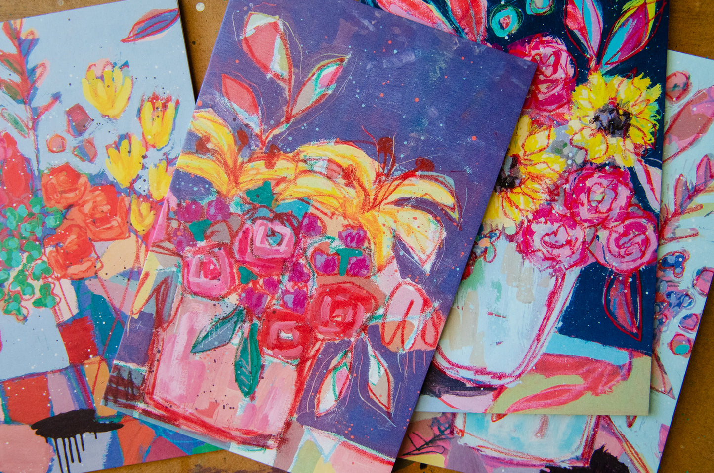 Oversized Floral Notecards