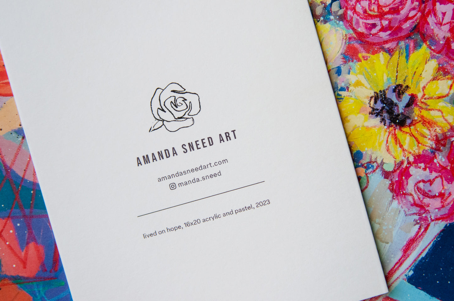 Oversized Floral Notecards